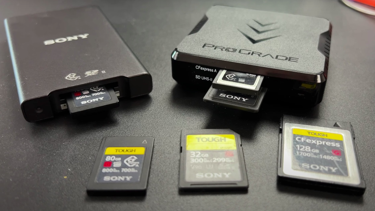 Lecteur de cartes mémoire CFexpress de type B et XQD de Sony